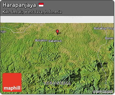 Satellite 3D Map of Harapanjaya