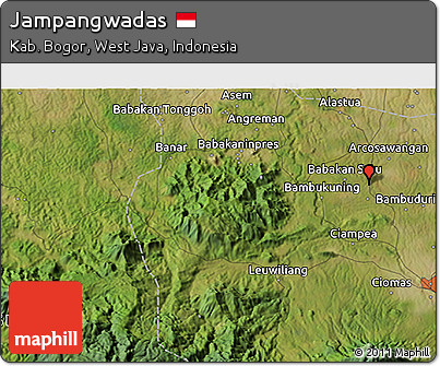 Satellite 3D Map of Jampangwadas