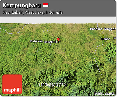 Satellite 3D Map of Kampungbaru