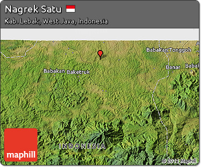 Satellite 3D Map of Nagrek Satu