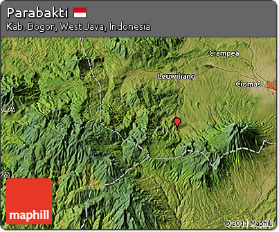Satellite 3D Map of Parabakti