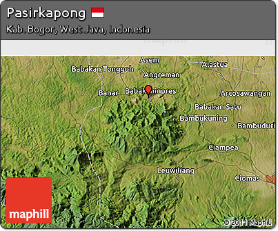 Satellite 3D Map of Pasirkapong