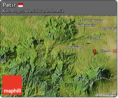 Satellite 3D Map of Petir