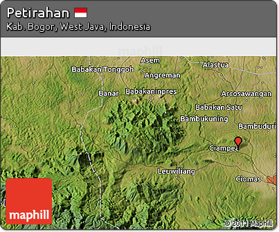 Satellite 3D Map of Petirahan