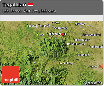 Satellite 3D Map of Tegalkiari