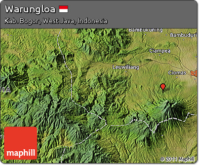Satellite 3D Map of Warungloa