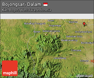 Satellite 3D Map of Bojongsari Dalam