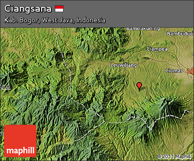 Satellite 3D Map of Ciangsana