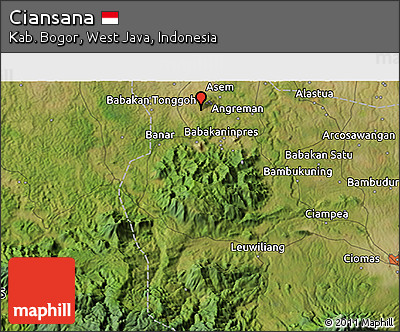Satellite 3D Map of Ciansana
