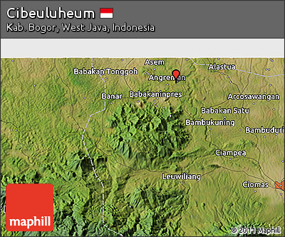 Satellite 3D Map of Cibeuluheum
