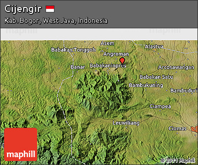Satellite 3D Map of Cijengir