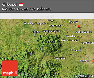 Satellite 3D Map of Cikusu