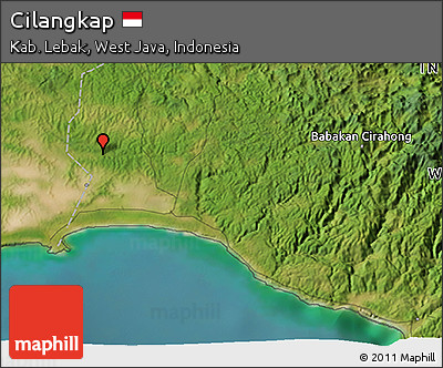 Satellite 3D Map of Cilangkap