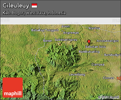 Satellite 3D Map of Cileuleuy