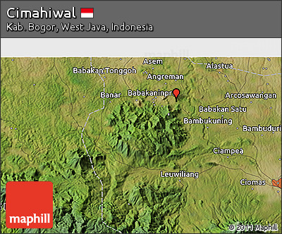 Satellite 3D Map of Cimahiwal