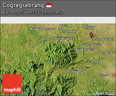 Satellite 3D Map of Cogregsebrang
