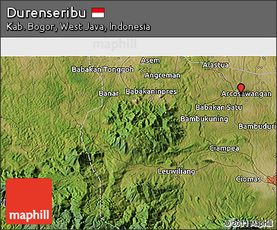 Satellite 3D Map of Durenseribu