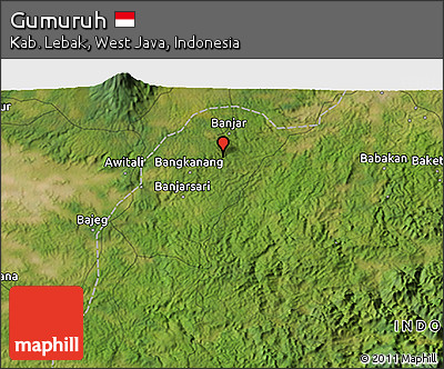 Satellite 3D Map of Gumuruh