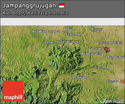 Satellite 3D Map of Jampanggrujugan
