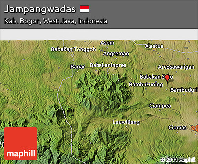 Satellite 3D Map of Jampangwadas
