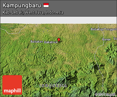 Satellite 3D Map of Kampungbaru