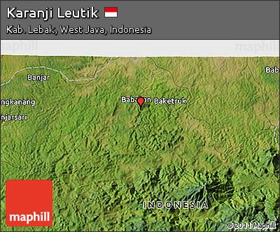 Satellite 3D Map of Karanji Leutik