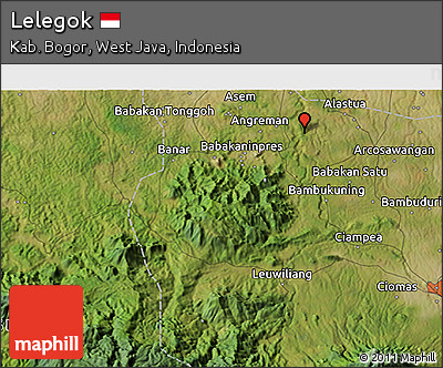 Satellite 3D Map of Lelegok