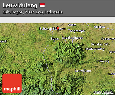 Satellite 3D Map of Leuwidulang