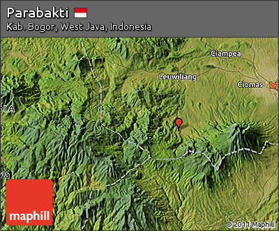 Satellite 3D Map of Parabakti