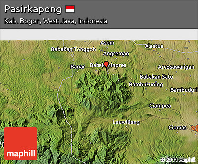 Satellite 3D Map of Pasirkapong