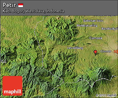 Satellite 3D Map of Petir