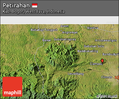 Satellite 3D Map of Petirahan