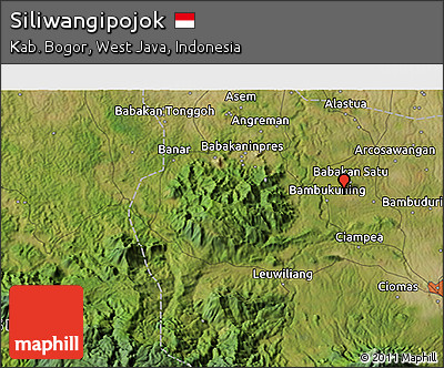 Satellite 3D Map of Siliwangipojok