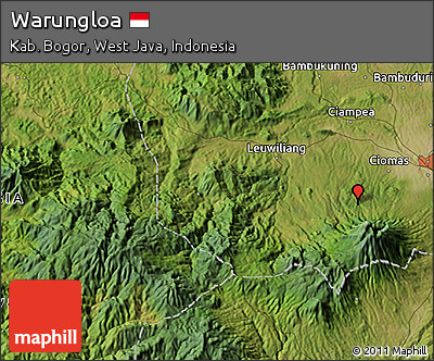 Satellite 3D Map of Warungloa