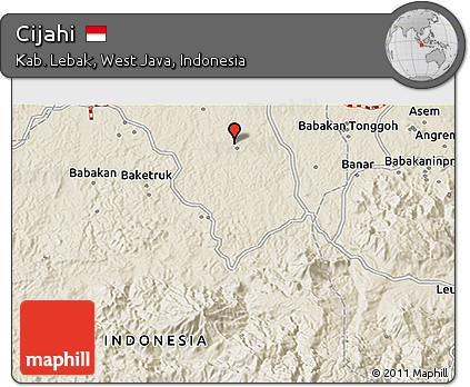 Shaded Relief 3D Map of Cijahi