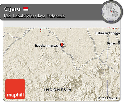 Shaded Relief 3D Map of Cijaru