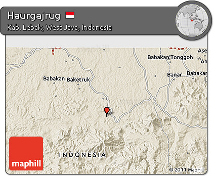 Shaded Relief 3D Map of Haurgajrug