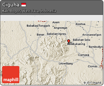 Shaded Relief 3D Map of Ciguha