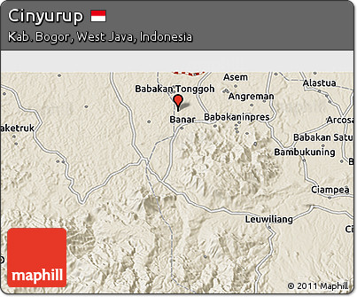 Shaded Relief 3D Map of Cinyurup