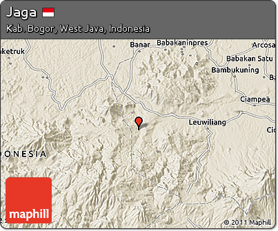 Shaded Relief 3D Map of Jaga