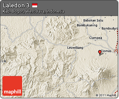 Shaded Relief 3D Map of Laledon 3