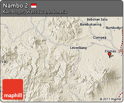 Shaded Relief 3D Map of Nambo 2