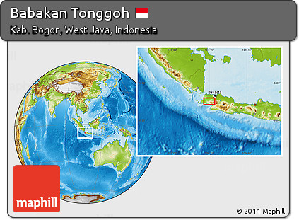 Physical Location Map of Babakan Tonggoh