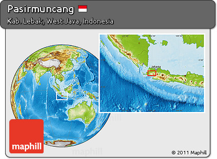 Physical Location Map of Pasirmuncang
