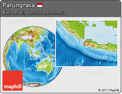 Physical Location Map of Parungrasa