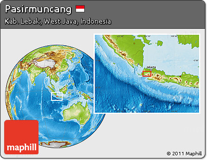 Physical Location Map of Pasirmuncang
