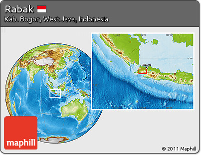 Physical Location Map of Rabak