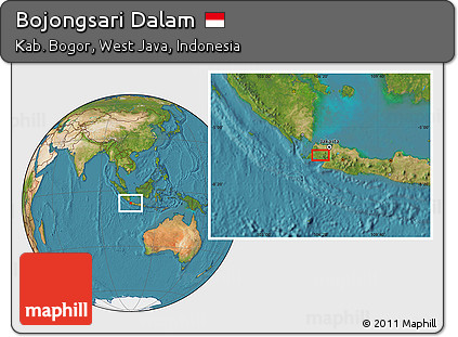 Satellite Location Map of Bojongsari Dalam