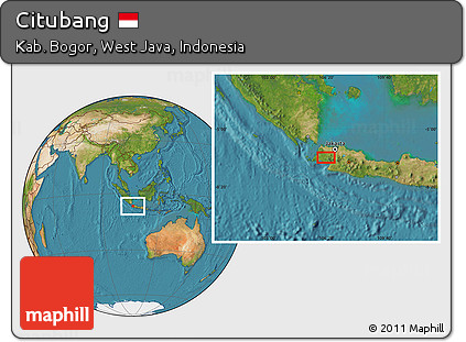 Satellite Location Map of Citubang
