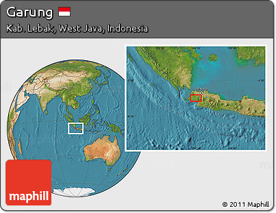 Satellite Location Map of Garung